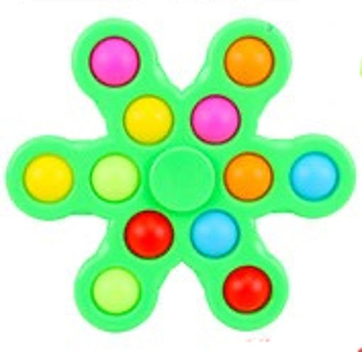 Picture of Snowflake Fidget Spinner Green